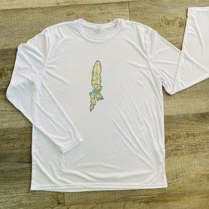 NEW without TAGS long sleeve rash guard w print of Jamestown, RI (size XL)